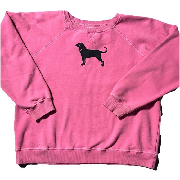 The Black Dog Classic Crewneck Sweatshirt Medium Pink Martha's Vineyard Preppy - Picture 2 of 10